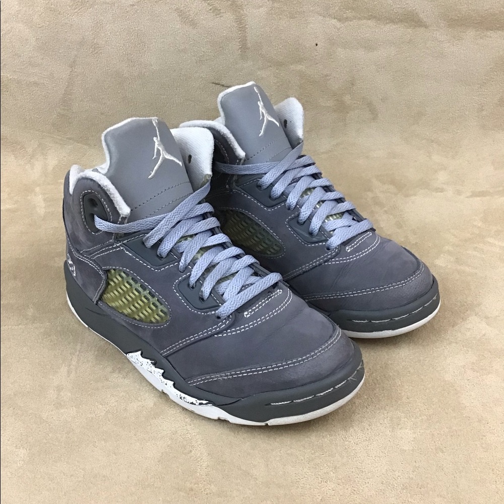Jordan Wolf Gray 5s Child Size 13.5